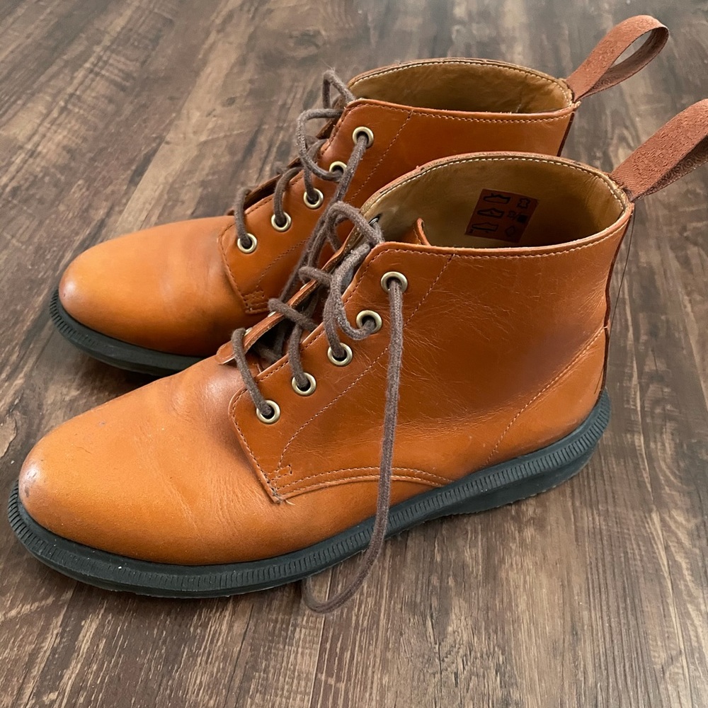 Dr Martens Emmeline 5 Eye Ankle Boots Brown